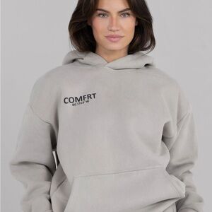 COMFRT Stone Gray Hoodie-Coordinates-Unisex-Large